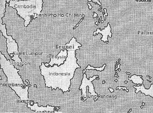 Map Locating Sarawak