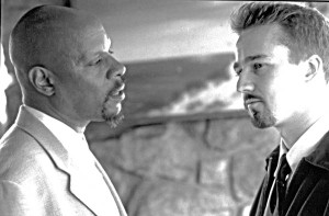 Avery Brooks and Edward Norton